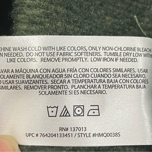 Woolrich Sweater Quarter Zip‎ Breast Pocket Long Sleeve Pullover Size XXL Green - Picture 8 of 8